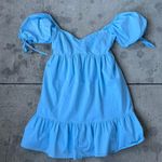 Altar'd State Sky Blue Puff Sleeve Dress Photo 0