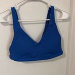 Aerie  Women's  Size Medium‎ Blue Strappy Sports Bra V-Neck Yoga Pilates  Photo 2