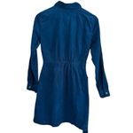 NWT J. Crew Long Sleeve Corduroy Shirt Dress Button Front Seaport Blue Size 2P Photo 2