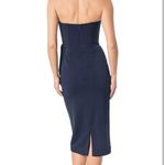 Dress the Population Liv Ruffled Midi Dress Navy M Photo 3
