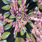 Jones New York Cottagecore Dress Sz 16W Rosette Whimsigoth Garden Party Ruched Photo 2