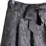 Gracia Skirt Black Large Circle Floral Ribbon Belt L New Photo 2