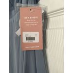 Birdy Grey Jules Chiffon Maxi Formal Bridesmaid Prom Dress Dusty Blue Size L Photo 5