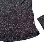 Lululemon Run Briskly 1/2 Zip Top Jacquard Black White Thumbhole, Sz 4 Photo 13