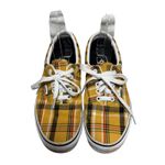 Vans  Era Yellow Plaid Low Top Lace Up Sneakers Shoes Women Size 8 Men 6.5 Skater Photo 1