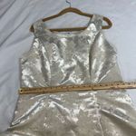 Onyx Nite Cream Gold Long Sleeveless Formal Wedding Dress Sz 16 Women’s Gala Photo 4