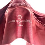 Aerie Offline by Size Medium Burgundy Maroon Sports Bra T Back V Neck No Padding Photo 2
