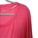 Calvin Klein Performance Women's Sz M Pink 3/4 Sleeve Pocket Burnout Yoga Tee Photo 4