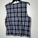 American Vintage vintage Y2K 2000s retro 90s 1990s Blue and white plaid vest Photo 4