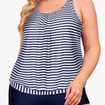 Yonique Tankini Swimsuits for Women Blouson Tankini Tops with Swim Shorts Two Piece Bathing Suits Photo 0