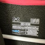 Under Armour  Dark Olive Green Pink Camo Semi-Fitted Long Sleeve Hood Sweatshirt Photo 4