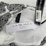 La Blanca Swimsuit Size 18W Oasis Strappy One Piece Mio NWT Paisley B&W Plus Photo 4