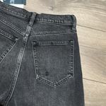 Abercrombie & Fitch The Dad High Rise Button Fly Black Stretch Jean Shorts 24 Photo 3