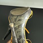 Yellow Strappy Heels Sz 6 Photo 7