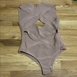 None Chic Pink One Piece Swimsuit with High-Cut Leg Photo 0