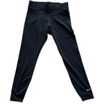 Nike  Women's Mid Rise 7/8 Black Leggings Size S Tight Fit Activewear Photo 0