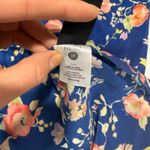 Rixo Ayla Dress blue floral v neck long sleeve belted Small size 6 Photo 4