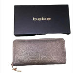 Bebe NWT  METALLIC GLITTER WALLET Photo 0