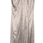 Vintage Cottagecore Floral Print Nightgown Slip Maxi Dress with Lace Detailing‎ White Size M Photo 0