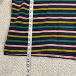 J.Crew  Womens Navy Multi Colored Striped Preppy 3/4 Sleeve Cotton Shirt XL Photo 4