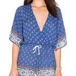 Faithfull the Brand  yacht‎ blue floral romper sz M Photo 0