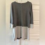 Lili'S Closet Gray 2 Tone Sweater Dress Medium Casual Errands Travel Chic Layer Photo 2
