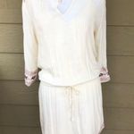 Cupcakes and Cashmere  Sansa Split Neck Embroidered Shirt Dress Size M Photo 1
