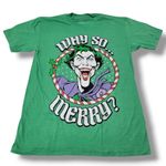DC Comics Batman T-Shirt Size Large Tall The Joker Graphic Tee Holiday Christmas Graphic Print T-Shirt Unisex T-Shirt Photo 0