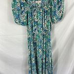 Loft Ann Taylor  Floral Print Off Shoulder Maxi Dress Size Small Photo 0