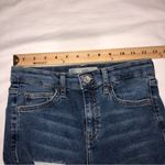 Topshop Moto Jamie Size 28x30 Jeans Blue Stretch Skinny High Rise Distressed Zip Photo 3
