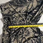 CAbi Palazzo Pants Wide Leg Womens XL Black Tan Cropped Pull On Slinky Safari Photo 8