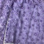 Wrapper  size XL 90s y2k Purple Floral Lace Blouse bell long sleeve brat baby Photo 6