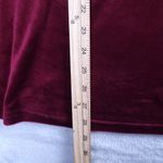 Westbound  Women's Velvet Top Blouse Cold Shoulder Long Sleeve Maroon Size 1X Photo 2
