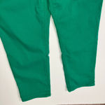 | So Slimming Girlfriend Crop Jeans High Rise Green Denim Chicos 2/US 12 Photo 1