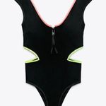 ZARA  Neon Cutout One Piece Swimsuit Size M Photo 1