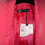 ZARA Blazer Jacket Womens tweed Double Breasted Photo 9