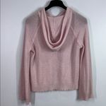 Minnie Rose  pink 100% cashmere hooded sweater size medium Photo 4