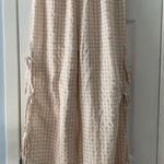 beige gingham pants Tan Size M Photo 0