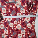 D&Co Rose Red Tropical Floral Short Sleeve Tee Shirt Size 2X Photo 5