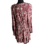 Aerie Floral Printed Long Sleeve Mini Dress Medium Women’s Pink 1172 Photo 2