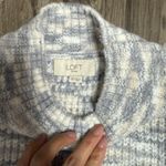 Loft Sweater Womens XS Blue White Lightweight Spring Summer Knit Top Pullover Photo 4