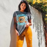 People Of Leisure NWOT Black Paint Splatter Bottom Flare Leggings w/ Slit Flare White Photo 1