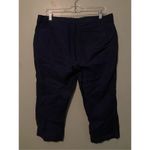 Ralph Lauren L-RL  Active Navy Blue Cropped Capri Pants Size 10 Photo 4