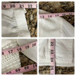 Chico's Chico’s Lace-Trim Crochet Tunic Blouse Women’s 0 (4/6) Semi-Sheer Coastal Preppy Photo 5