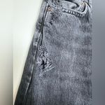 AGOLDE Jeans Women Sz 23 Blk 90s Crop Heavily Distressed Ripped Organic Cotton Photo 2