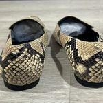 Marc Fisher  • Enaba 2 leather snakeskin point square toe loafer flats Photo 4
