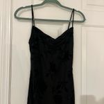 Lucy in the Sky Velvet Floral Cowl Neck Maxi Dress in Black Photo 2