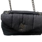 Steve Madden  Denim Quilted Flap Closure Chain Crossbody Bag Photo 2