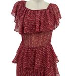 MISA Los Angeles Misa Los‎ Angeles Lina Dress Midi Maxi Off the Shoulder Pink Orange Size XS Photo 3