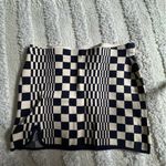 Urban Outfitters Checkered Black and Cream Skirt Photo 1